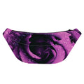Dark Purple Rose Print Fanny Pack