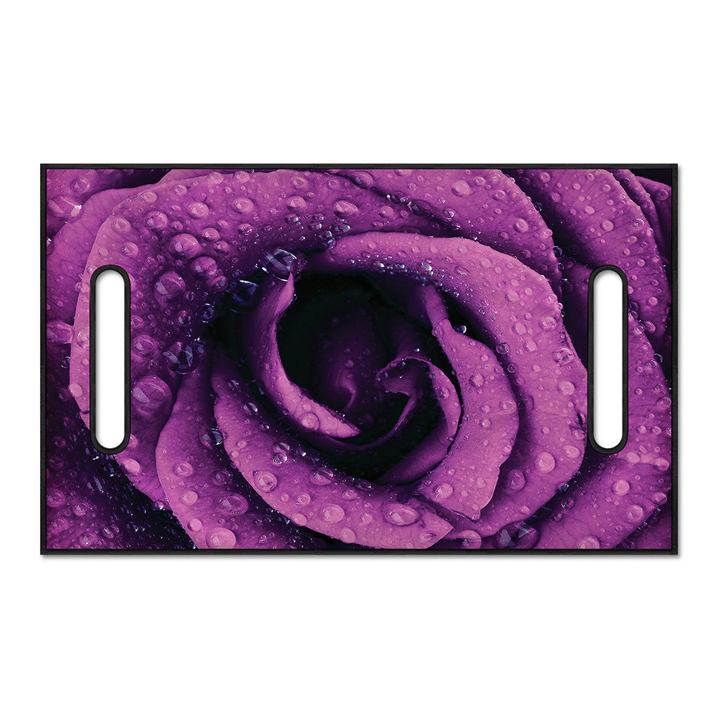 Dark Purple Rose Print Golf Cart Seat Cover