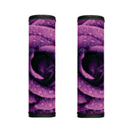 Dark Purple Rose Print Handle Covers
