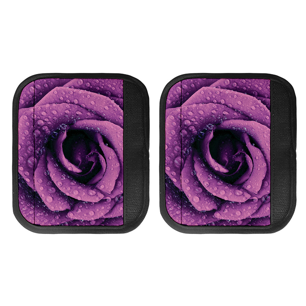 Dark Purple Rose Print Handle Covers