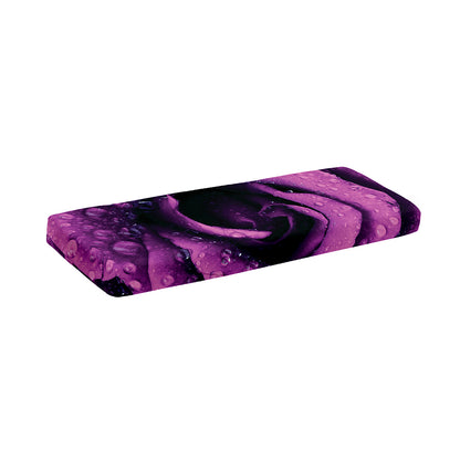 Dark Purple Rose Print Piano Keyboard Cover