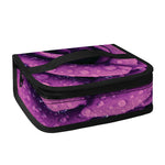 Dark Purple Rose Print Small Lunch Bag