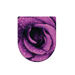 Dark Purple Rose Print Toilet Lid Cover