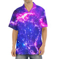 Dark Purple Universe Galaxy Space Print Aloha Shirt