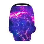 Dark Purple Universe Galaxy Space Print Baby Seat Cover