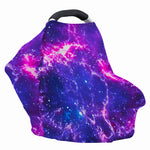 Dark Purple Universe Galaxy Space Print Baby Seat Cover