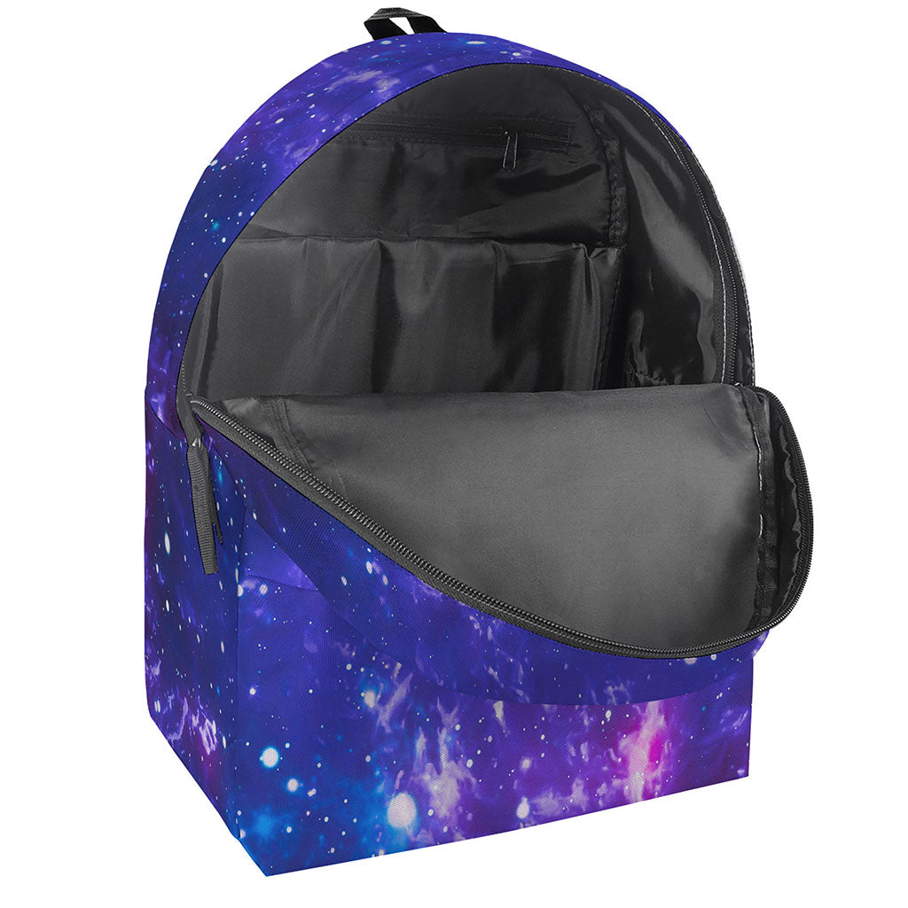 Dark Purple Universe Galaxy Space Print Backpack