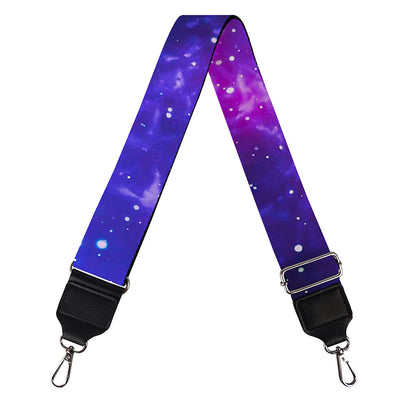 Dark Purple Universe Galaxy Space Print Bag Strap
