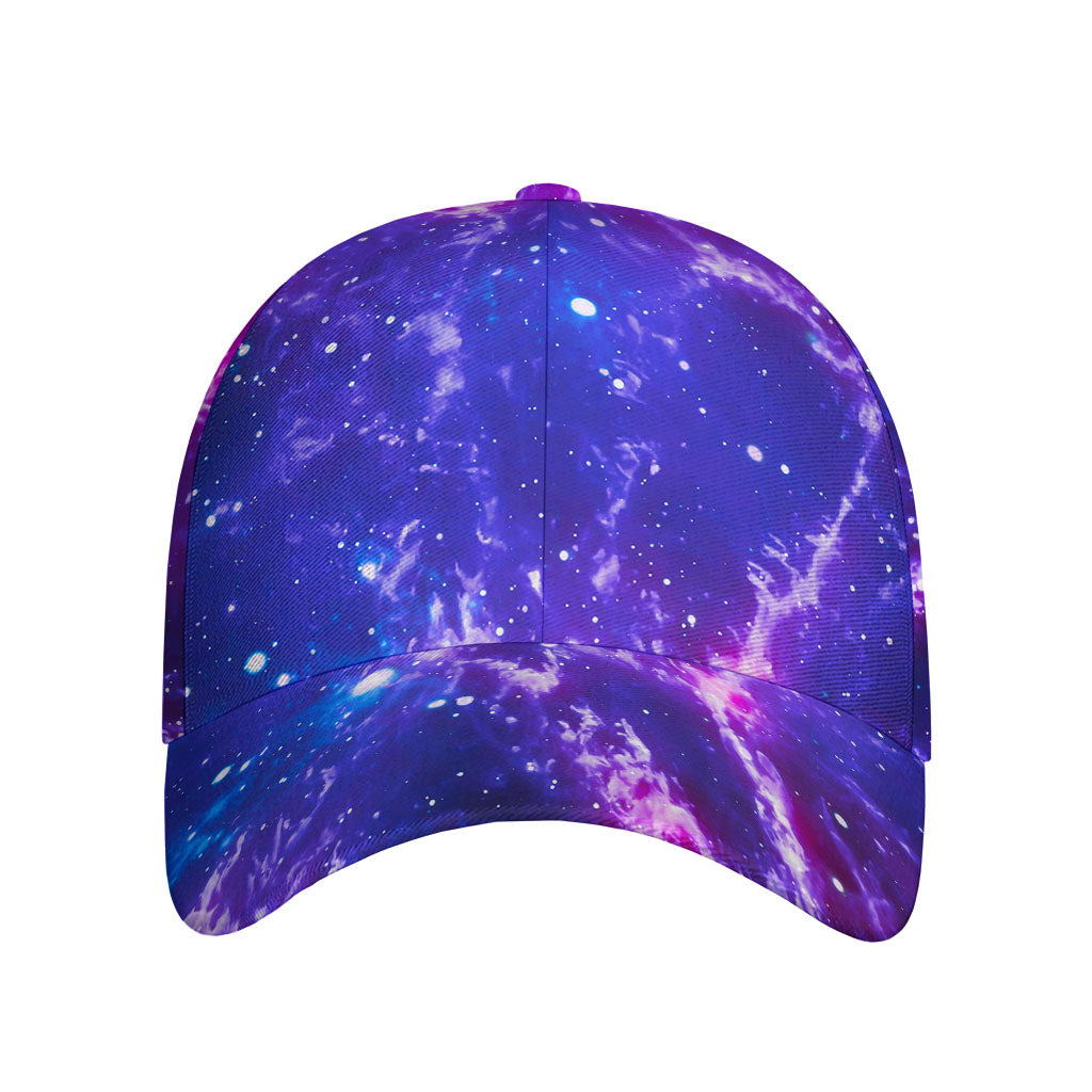 Dark Purple Universe Galaxy Space Print Baseball Cap