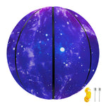 Dark Purple Universe Galaxy Space Print Basketball