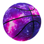 Dark Purple Universe Galaxy Space Print Basketball