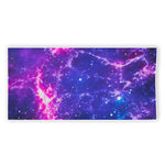 Dark Purple Universe Galaxy Space Print Beach Towel
