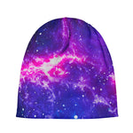 Dark Purple Universe Galaxy Space Print Beanie