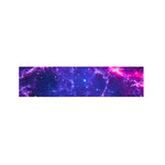 Dark Purple Universe Galaxy Space Print Bed Runner