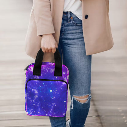 Dark Purple Universe Galaxy Space Print Bible Tote Bag