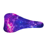 Dark Purple Universe Galaxy Space Print Bicycle Seat Cover