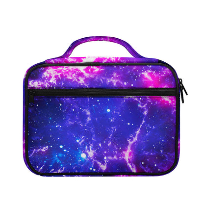 Dark Purple Universe Galaxy Space Print Briefcase Bible Bag