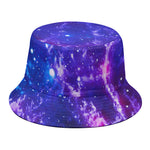 Dark Purple Universe Galaxy Space Print Bucket Hat