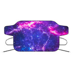 Dark Purple Universe Galaxy Space Print Car Windshield Snow Cover