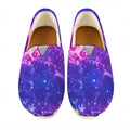 Dark Purple Universe Galaxy Space Print Casual Shoes