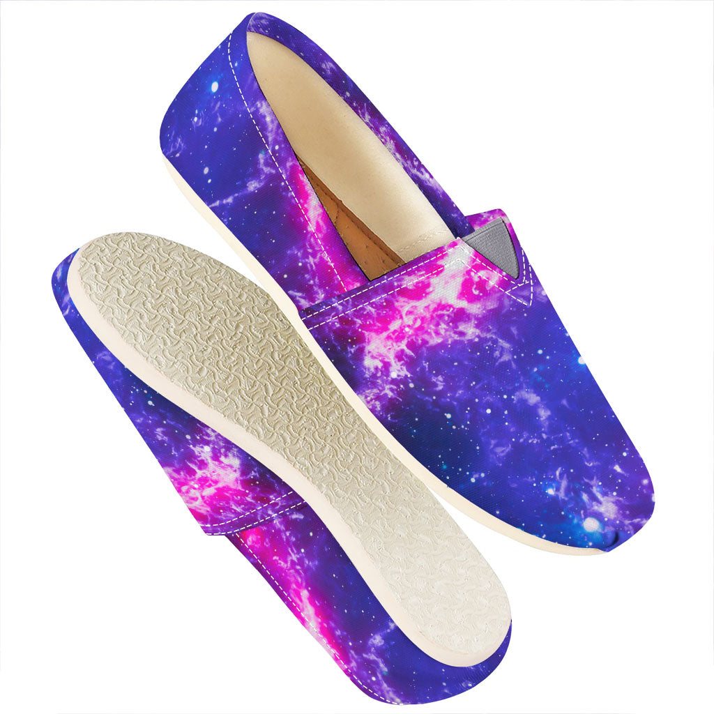 Dark Purple Universe Galaxy Space Print Casual Shoes