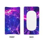 Dark Purple Universe Galaxy Space Print Changing Pad Cover