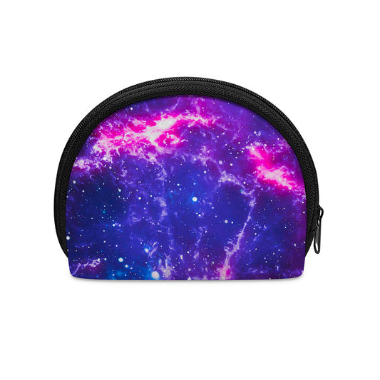 Dark Purple Universe Galaxy Space Print Coin Purse