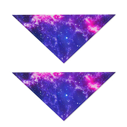Dark Purple Universe Galaxy Space Print Dog Bandana