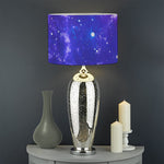 Dark Purple Universe Galaxy Space Print Drum Lamp Shade