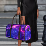 Dark Purple Universe Galaxy Space Print Duffle Bag