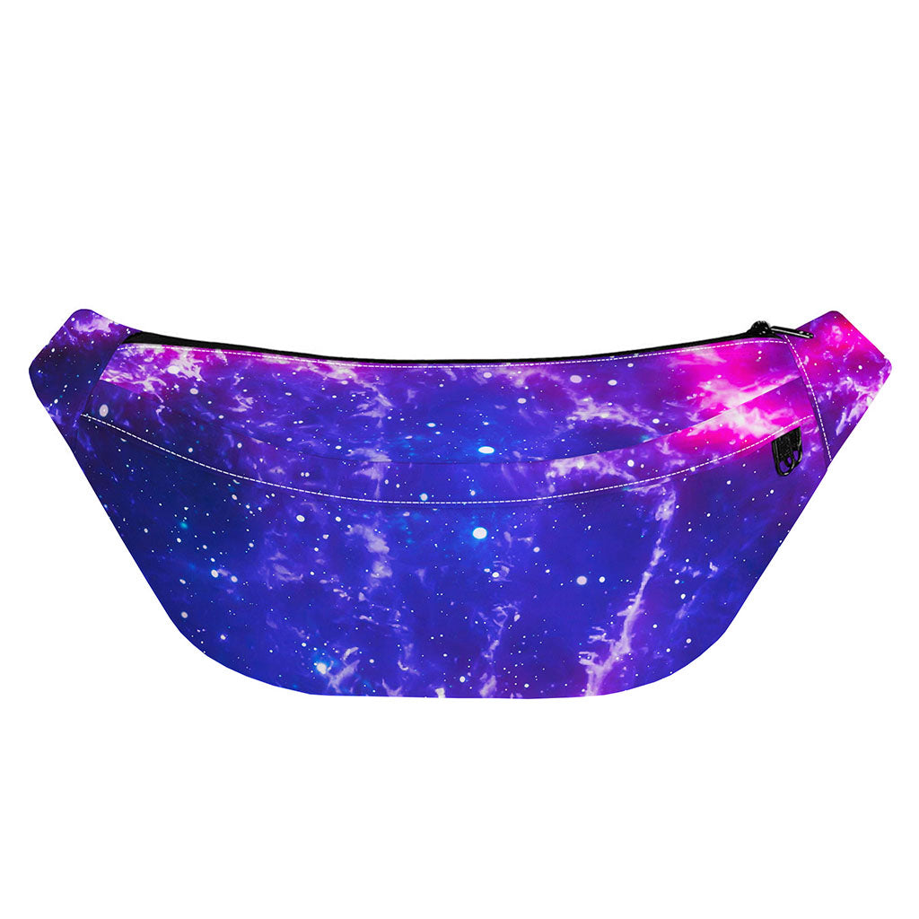Dark Purple Universe Galaxy Space Print Fanny Pack