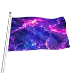 Dark Purple Universe Galaxy Space Print Flag