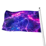 Dark Purple Universe Galaxy Space Print Flag