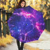 Dark Purple Universe Galaxy Space Print Foldable Umbrella