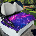 Dark Purple Universe Galaxy Space Print Golf Cart Seat Cover