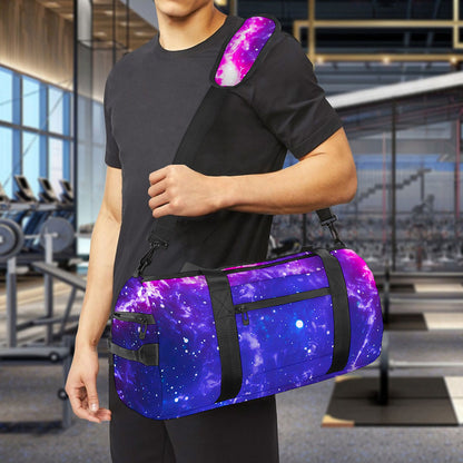 Dark Purple Universe Galaxy Space Print Gym Bag
