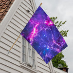 Dark Purple Universe Galaxy Space Print House Flag