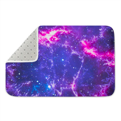 Dark Purple Universe Galaxy Space Print Indoor Door Mat
