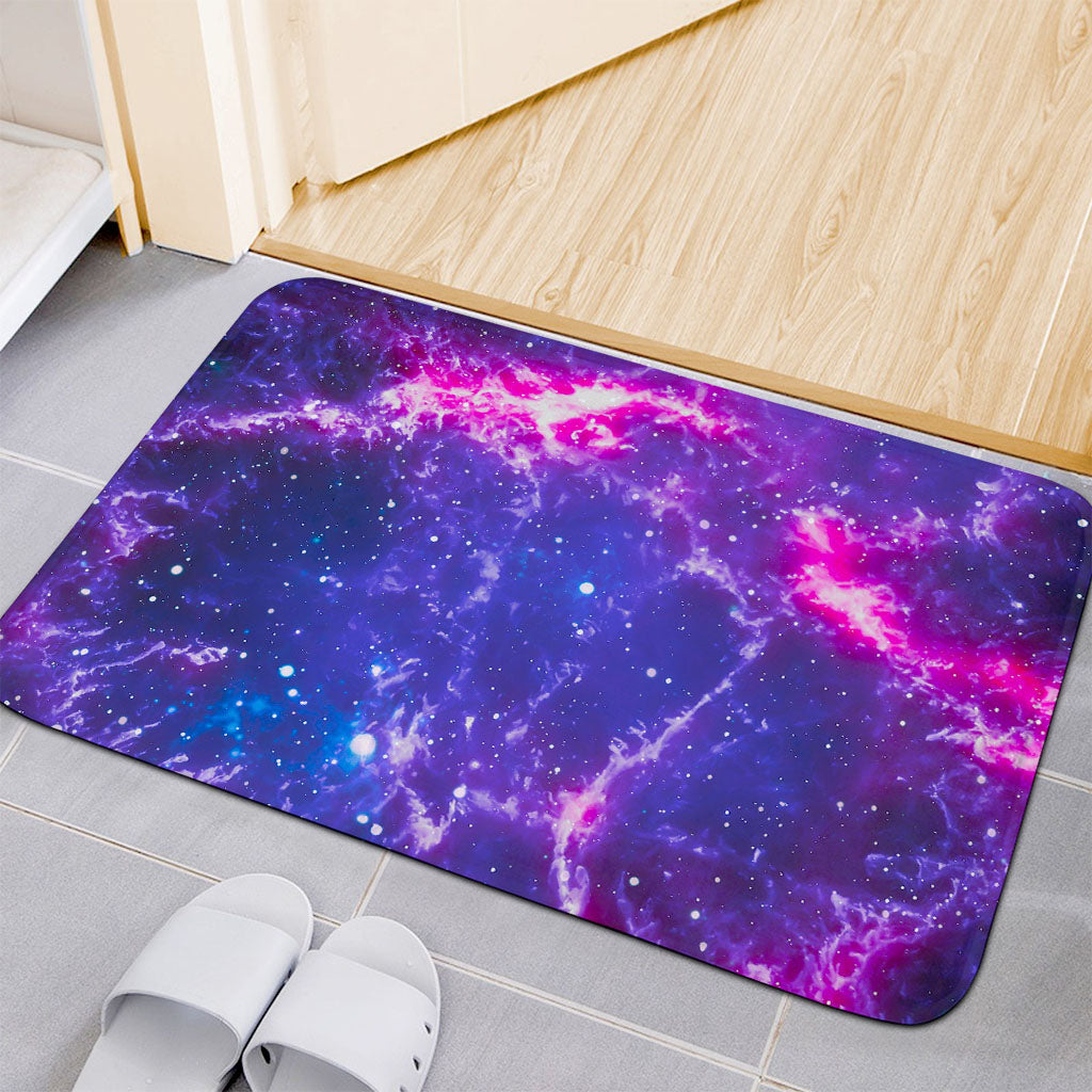 Dark Purple Universe Galaxy Space Print Indoor Door Mat
