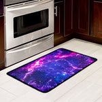 Dark Purple Universe Galaxy Space Print Kitchen Mat