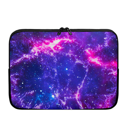 Dark Purple Universe Galaxy Space Print Laptop Sleeve