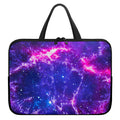 Dark Purple Universe Galaxy Space Print Laptop Sleeve With Handle