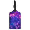 Dark Purple Universe Galaxy Space Print Luggage Tag