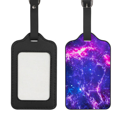 Dark Purple Universe Galaxy Space Print Luggage Tag
