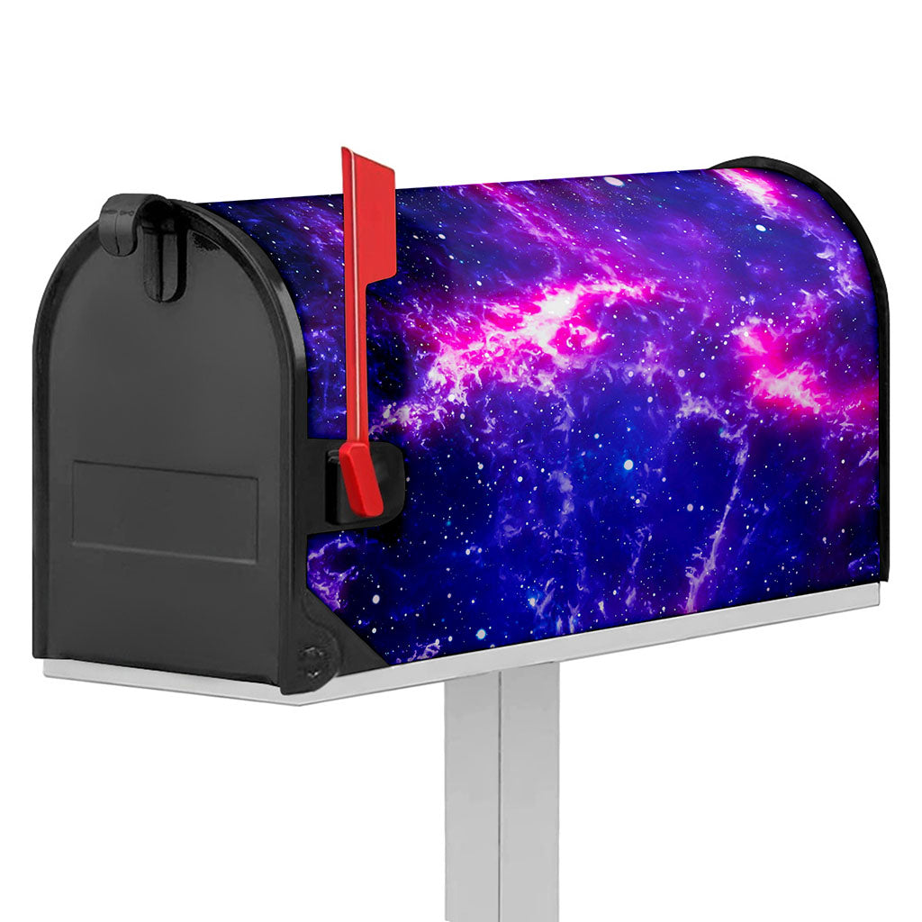 Dark Purple Universe Galaxy Space Print Mailbox Cover