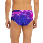 Dark Purple Universe Galaxy Space Print Men's Briefs
