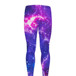 Dark Purple Universe Galaxy Space Print Men's leggings