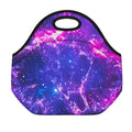 Dark Purple Universe Galaxy Space Print Neoprene Lunch Bag
