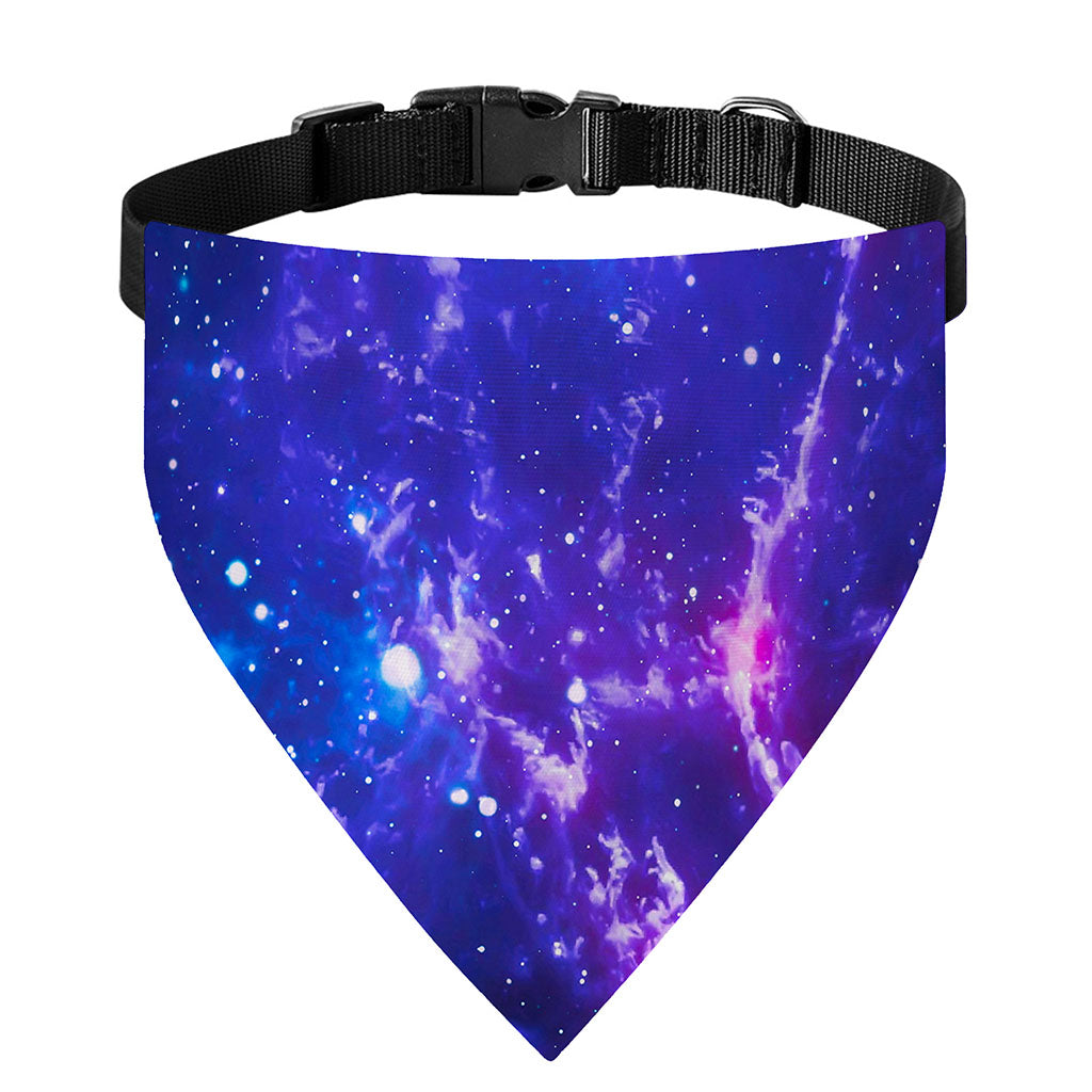 Dark Purple Universe Galaxy Space Print Over The Collar Dog Bandana