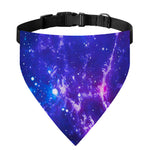 Dark Purple Universe Galaxy Space Print Over The Collar Dog Bandana